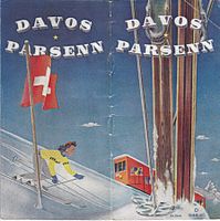 Tourismus-Werbebroschüre "DAVOS - PARSENN" 1944/45