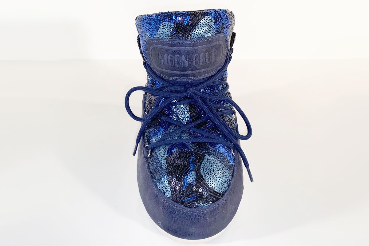 Moon Boot Damenschuhe: Neue Pailletten Moon Boot blau, Gr. 39/40 – Neu (gemäss Beschreibung) aus Ballwil von ClassicGallery 1