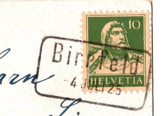 Ansichtskarten: Birrfeld - 1925 - Cachet de gare – Gebraucht aus Chavornay von 4dphila