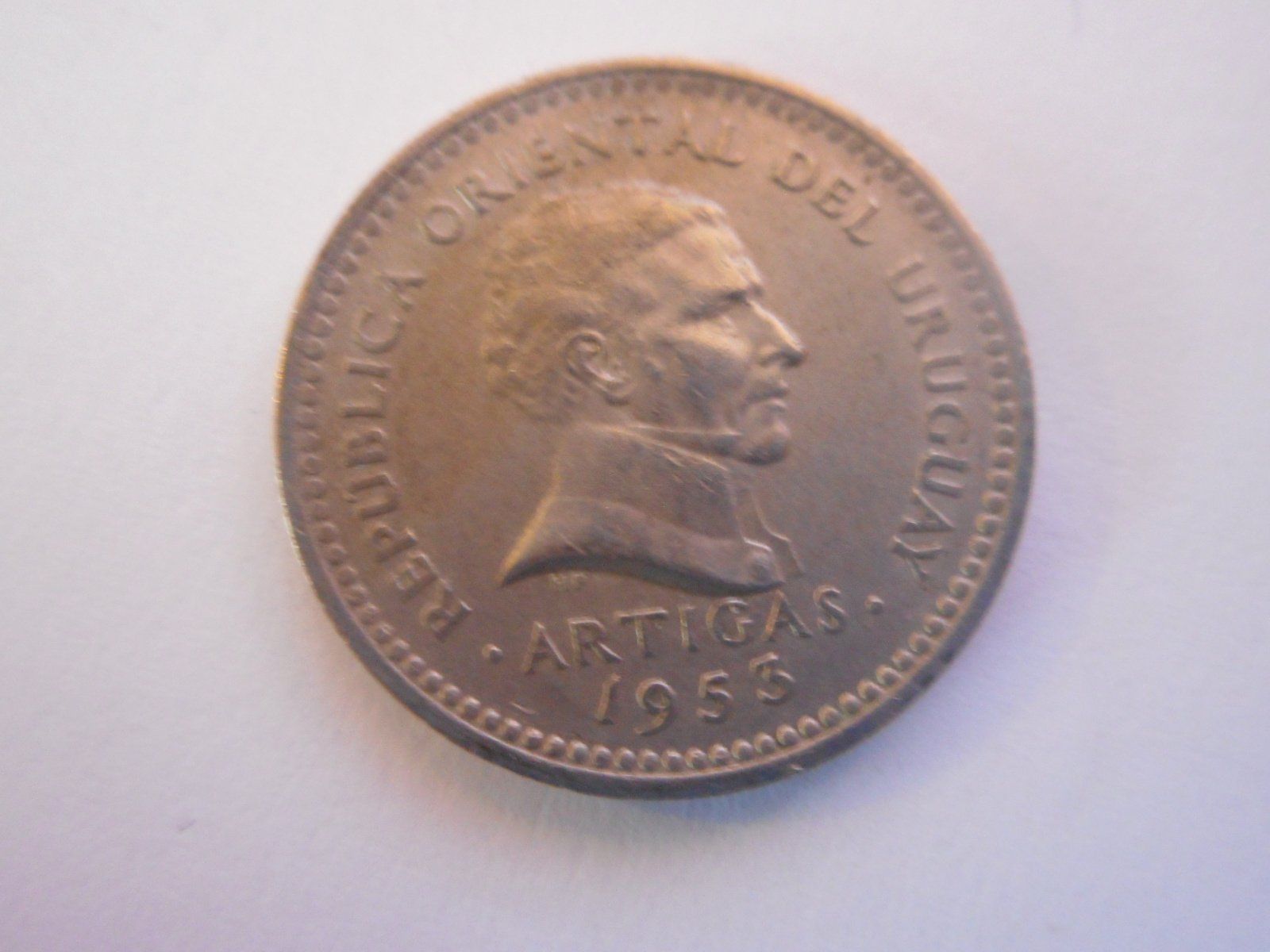 Tutti le monete: 1953 Uruguay 5 Centimos vorz  rar – Usato da Kriegstetten venduto da pizlad2010 2