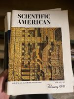 magazin, scientific american 1969-70, 10 stk