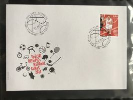 Schweiz 2014 illustrierter Ersttagsbrief Special Olympics