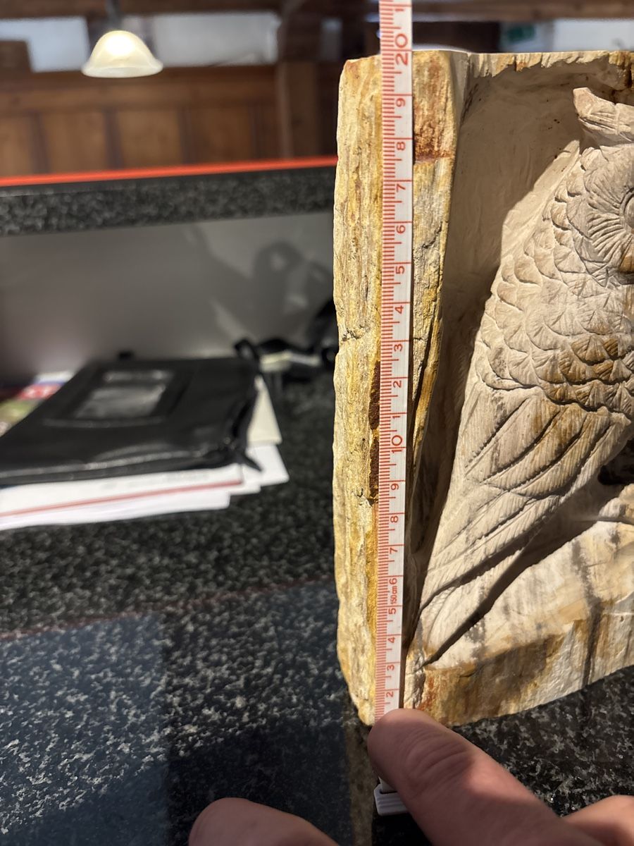 Skulpturen & Statuen: Handgeschnitzte Eule versteinertes Holz, ca. 20cm – Neu (gemäss Beschreibung) aus Jenaz von AlphaWolf74 6