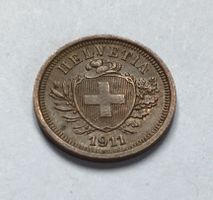 1911 1 Rappen -unz