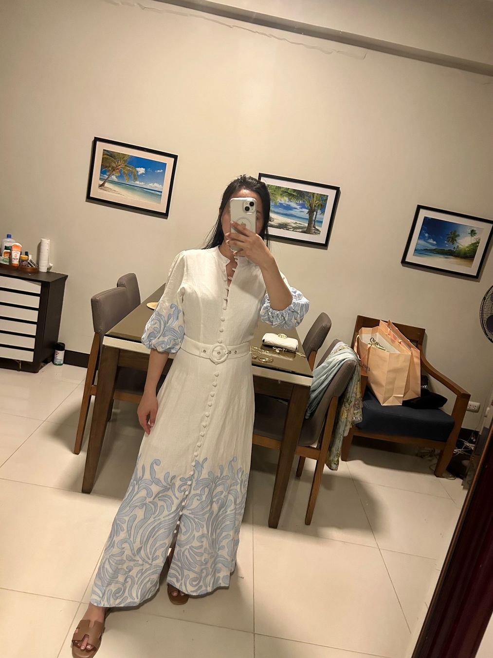 Vestiti: Ever New Linen Midi Dress – Nuovo (secondo la descrizione) da St.Josefen venduto da lop_lh8d 9