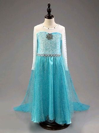 Kleid Elsa Frozen Größe 110 bis 150 cm