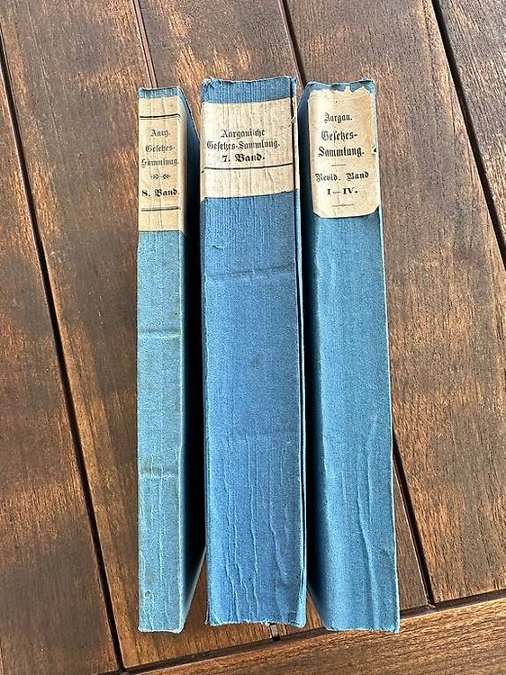 Livres: Antike Bücher Aargauische Gesetzes Sammlung 1869-76 – D'occasion à Weggis par urs_rj7p 1