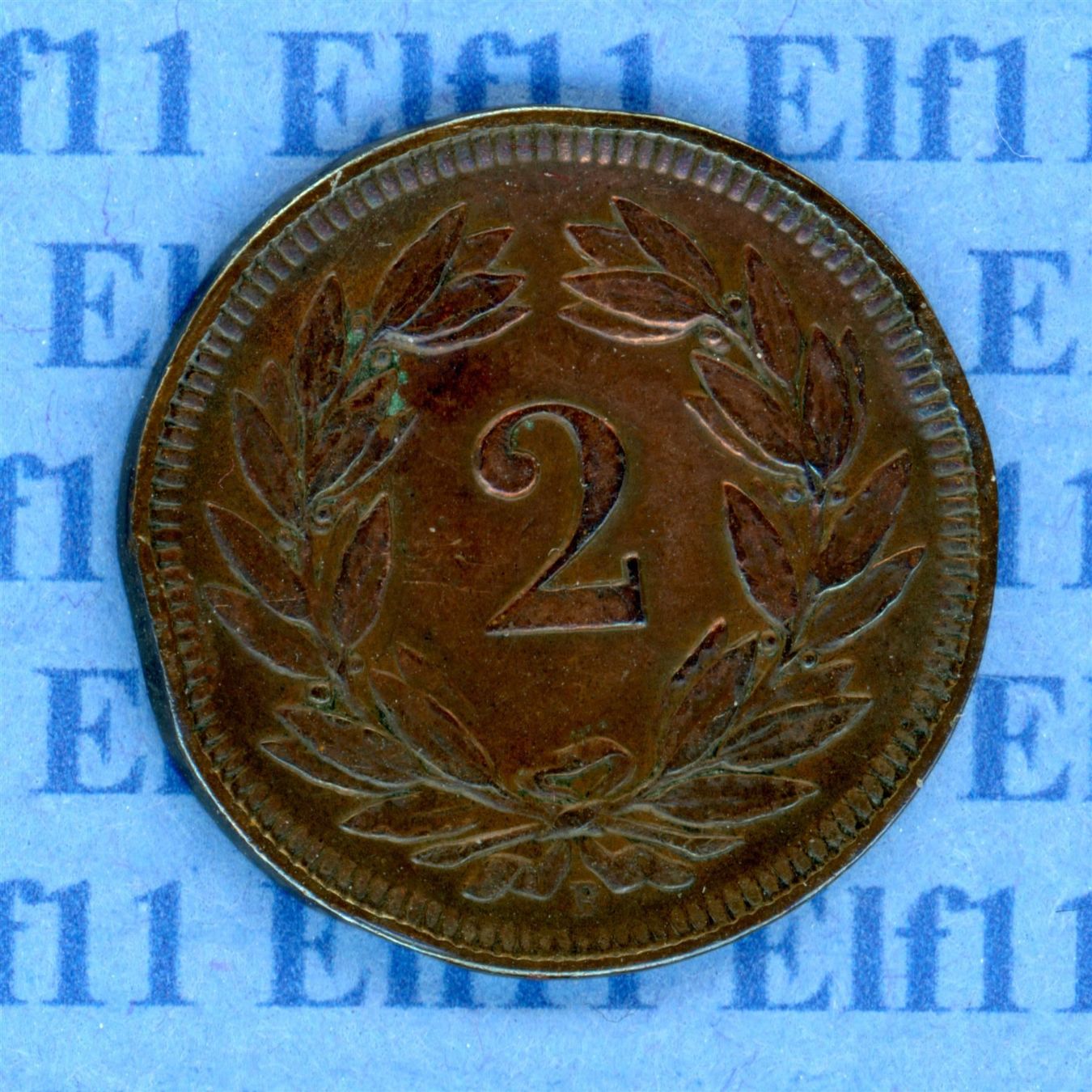Tutti le monete: CHF___0.02 1904 ss-vz 2 Rappen – Usato da Widnau venduto da Elf11 1