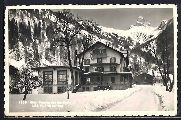 Ansichtskarten: Les Plans-sur-Bex, Hotel Pension des Mar – Gebraucht aus Berlin von bartko-reher