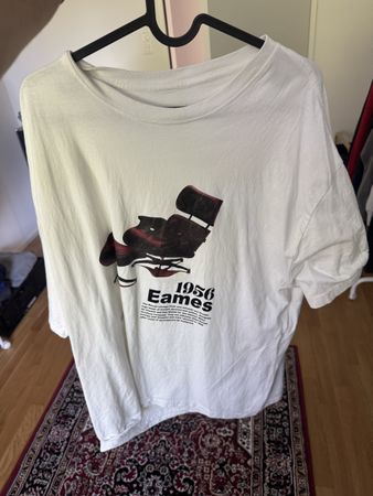 T-Shirt weiss Grösse L Eames Print guter Zustand