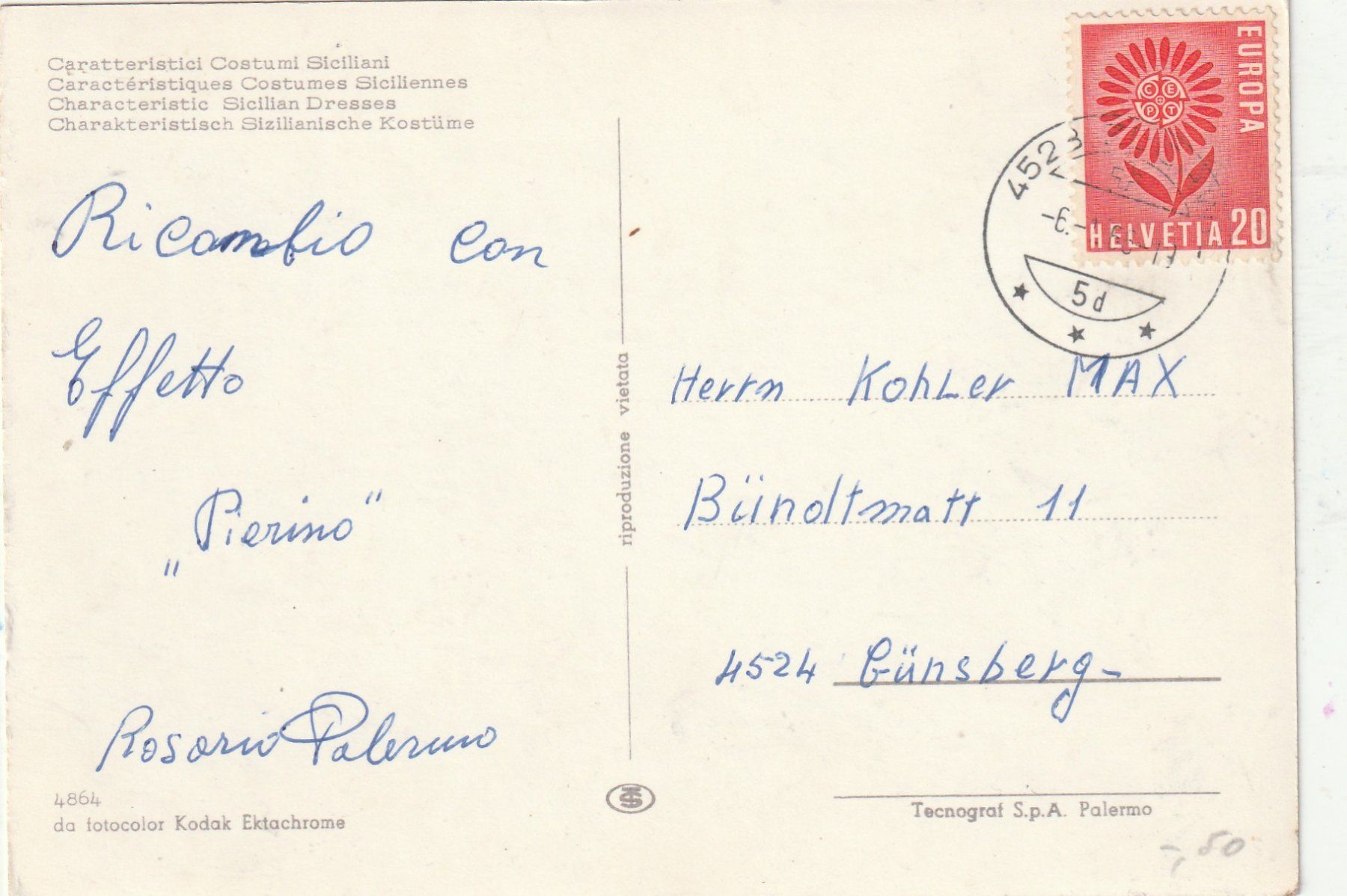 Cartes postales: Folklore Karte – D'occasion à Lumbrein par made02 1