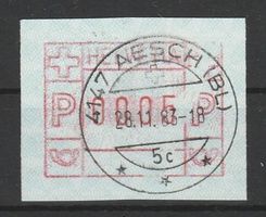Abart bei Nr. 6II Teildruck