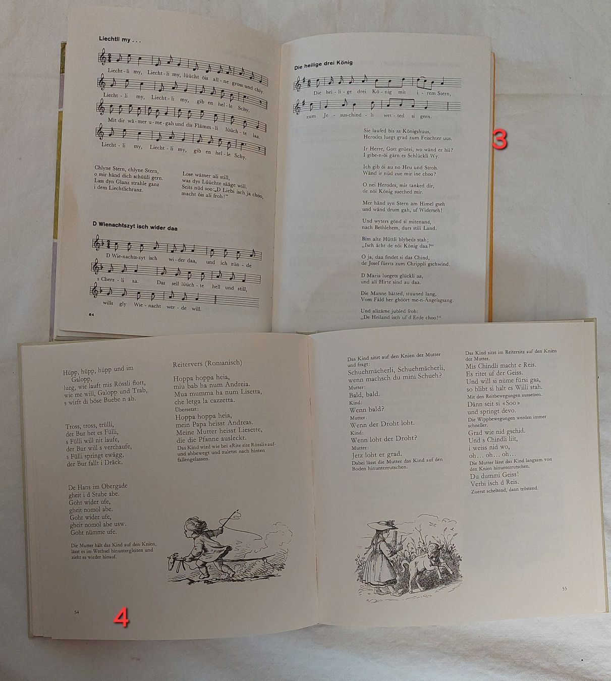 Bücher: 4 Bücher/Hefter Singen, Spielen, Verse... – Gebraucht aus Uitikon Waldegg von Smeragol 4