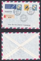 Luftpostbrief Gedenkflug Zürich --> Cape Town 09.02.1957 TOP