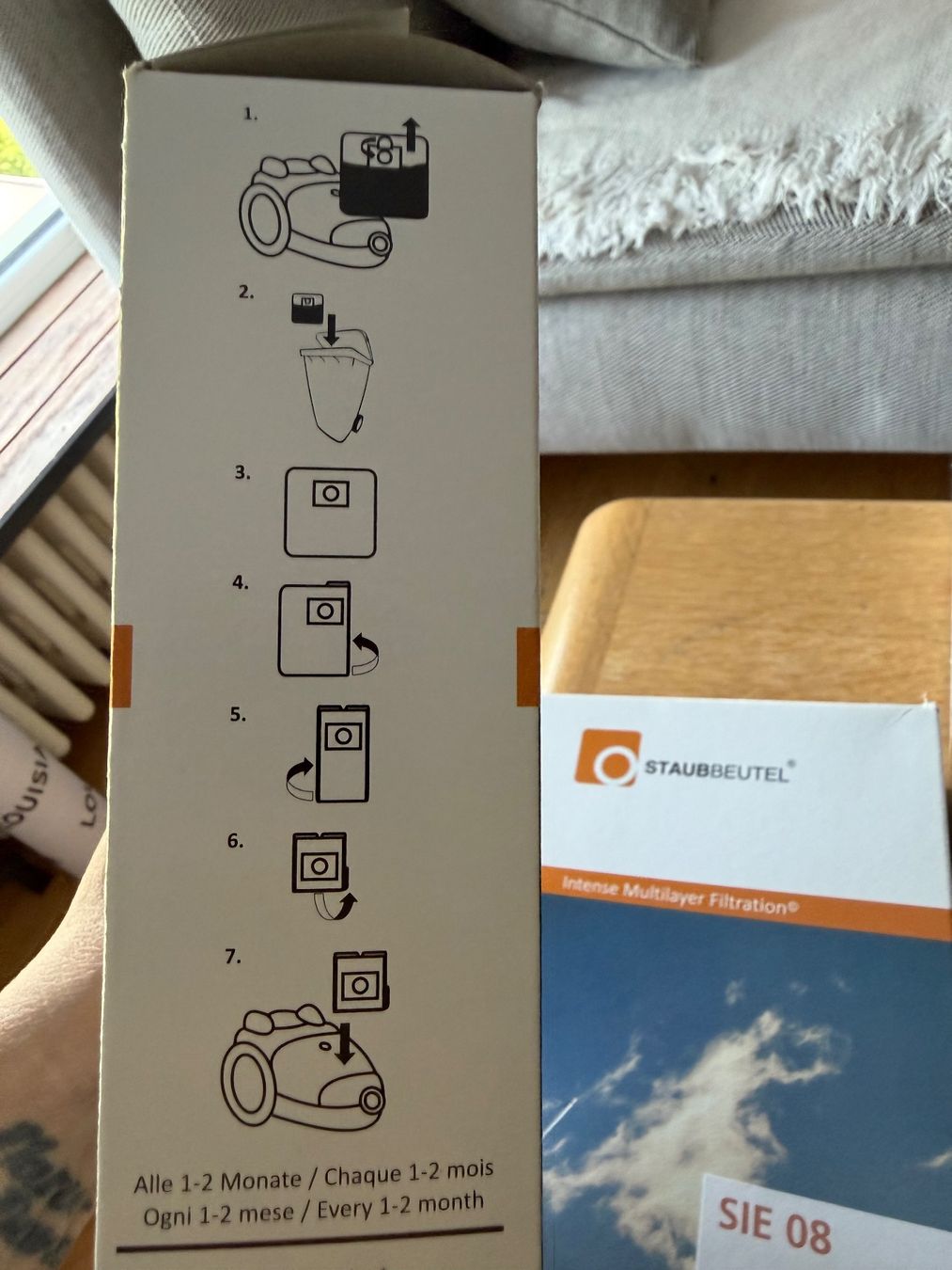 Staubsauger & Zubehör: 10 Stück Staubsaugerbeutel SIE 08 – Neu und originalverpackt aus Nussbaumen AG von normajeanbaker 1