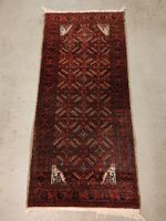 Handgeknüpfter Orientteppich 84 x 185 cm aus Wolle