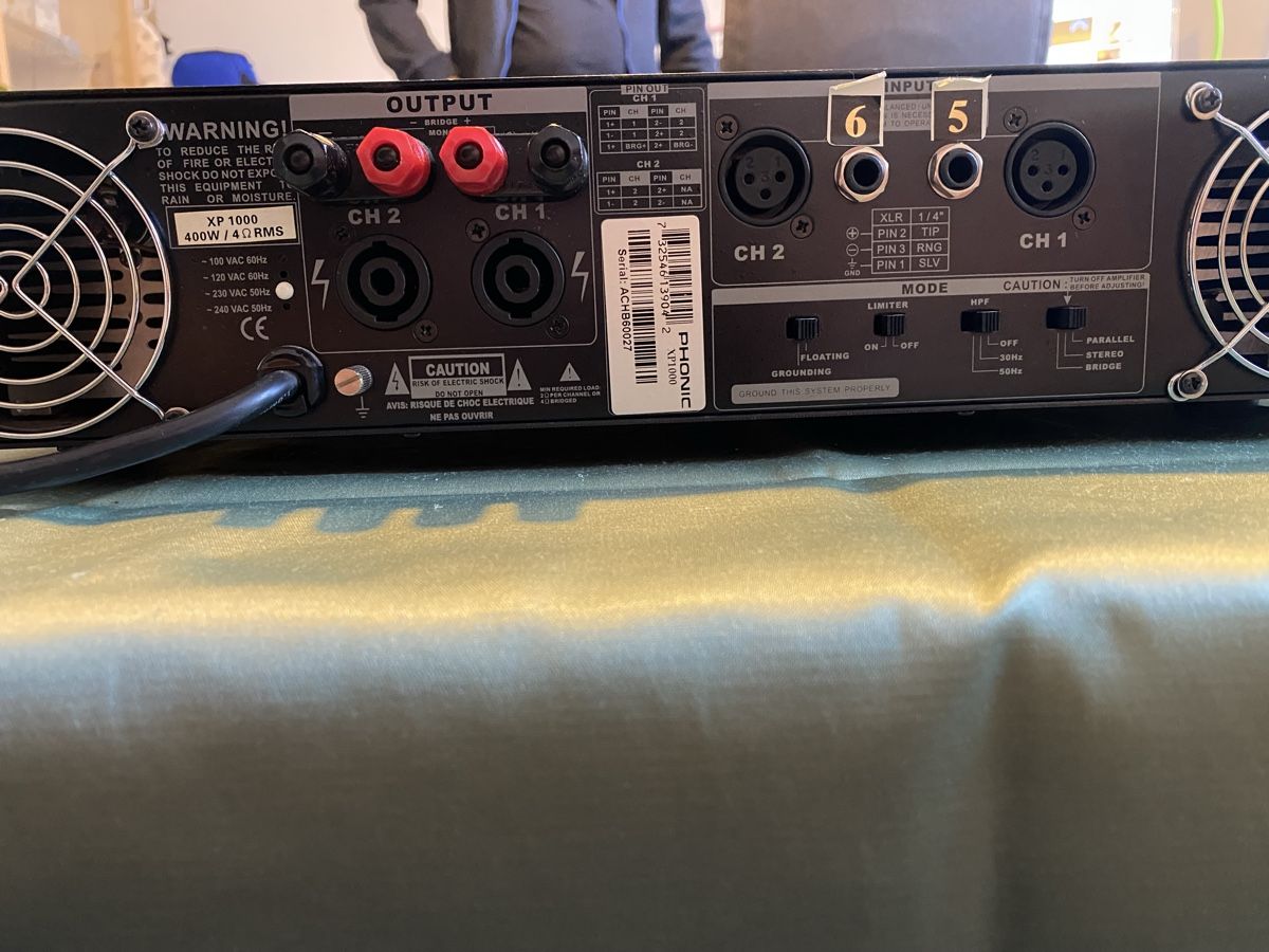 Amplificatori: Phonic XP 1000 Stereo Endstufe PA – Usato da Winterthur venduto da klassikaudio 2