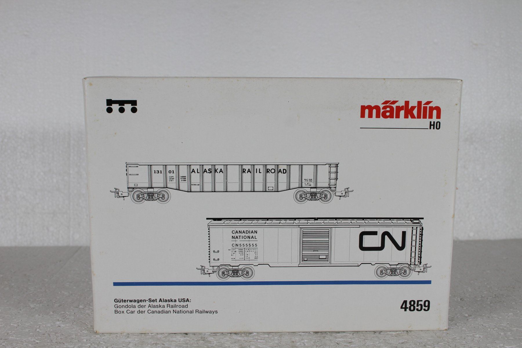 Märklin Modellini di ferrovie: Märklin 4859 USA Alaska Güterwage Set – Usato da Triesen venduto da cor_62ts 6