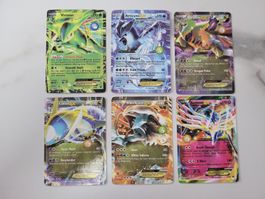 6 Pokémon EX Karten Set: Latios, Articuno, Giratina...