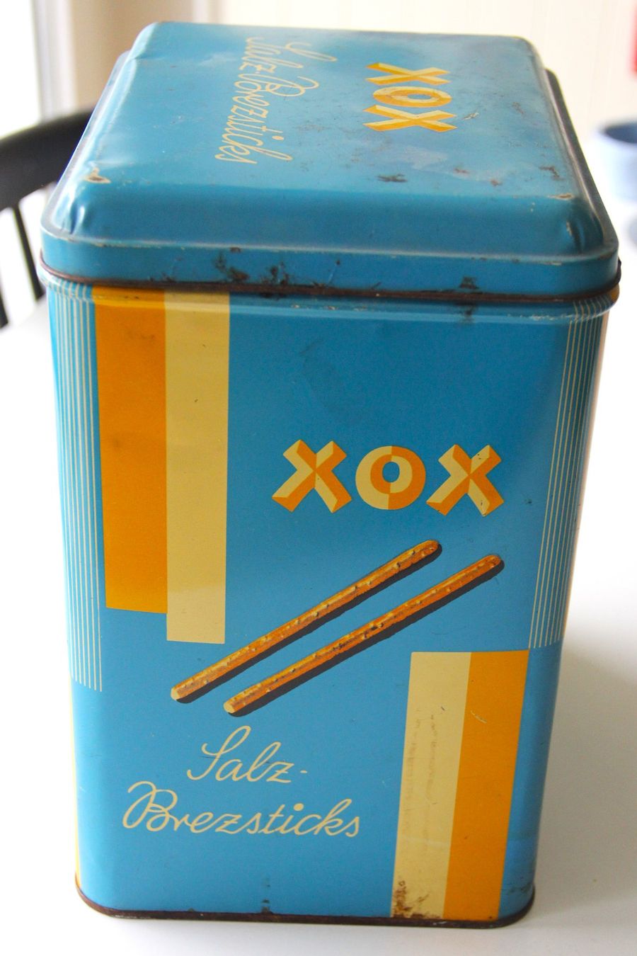 Dosen: antike Blechdose XOX "Brezsticks" – Gebraucht aus Luzern von chf_zvb8 2