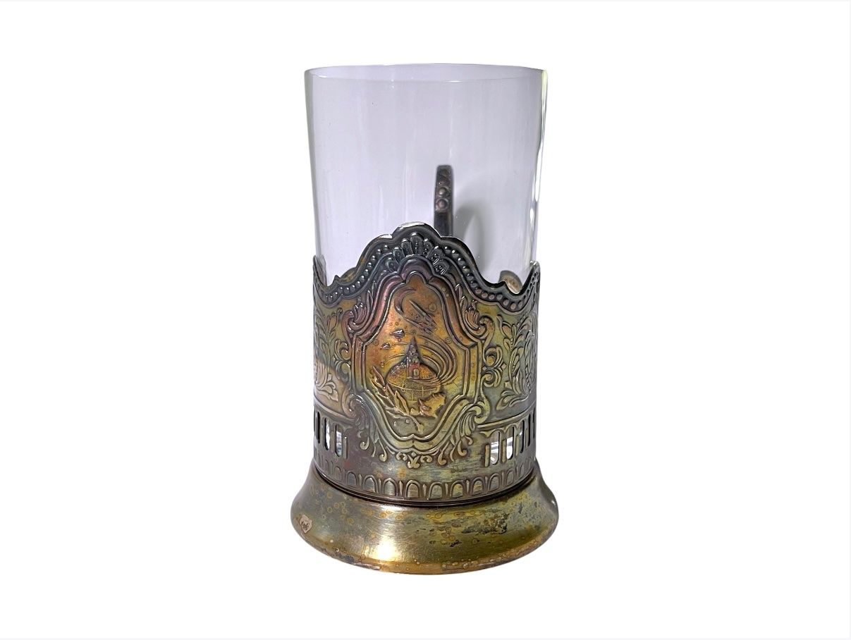 Tazze: Vintage Sowjetunion Raumfahrtprogramm Teeglas versilbert – Usato da Luzern venduto da woti-shop 1