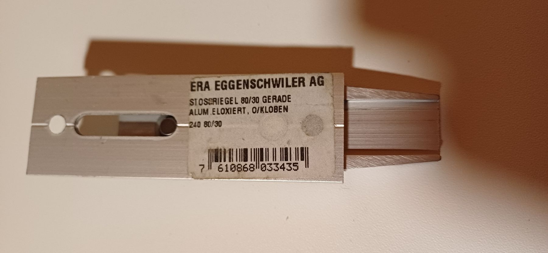 Ferramenta: Stossriegel 80/30 gerade Aluminium 2Stk. NEU – Nuovo (secondo la descrizione) da Au TG venduto da aatec_105 3