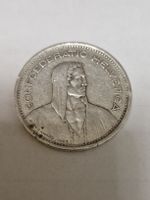 Moneta 5 franchi svizzeri 1953 argento circolata