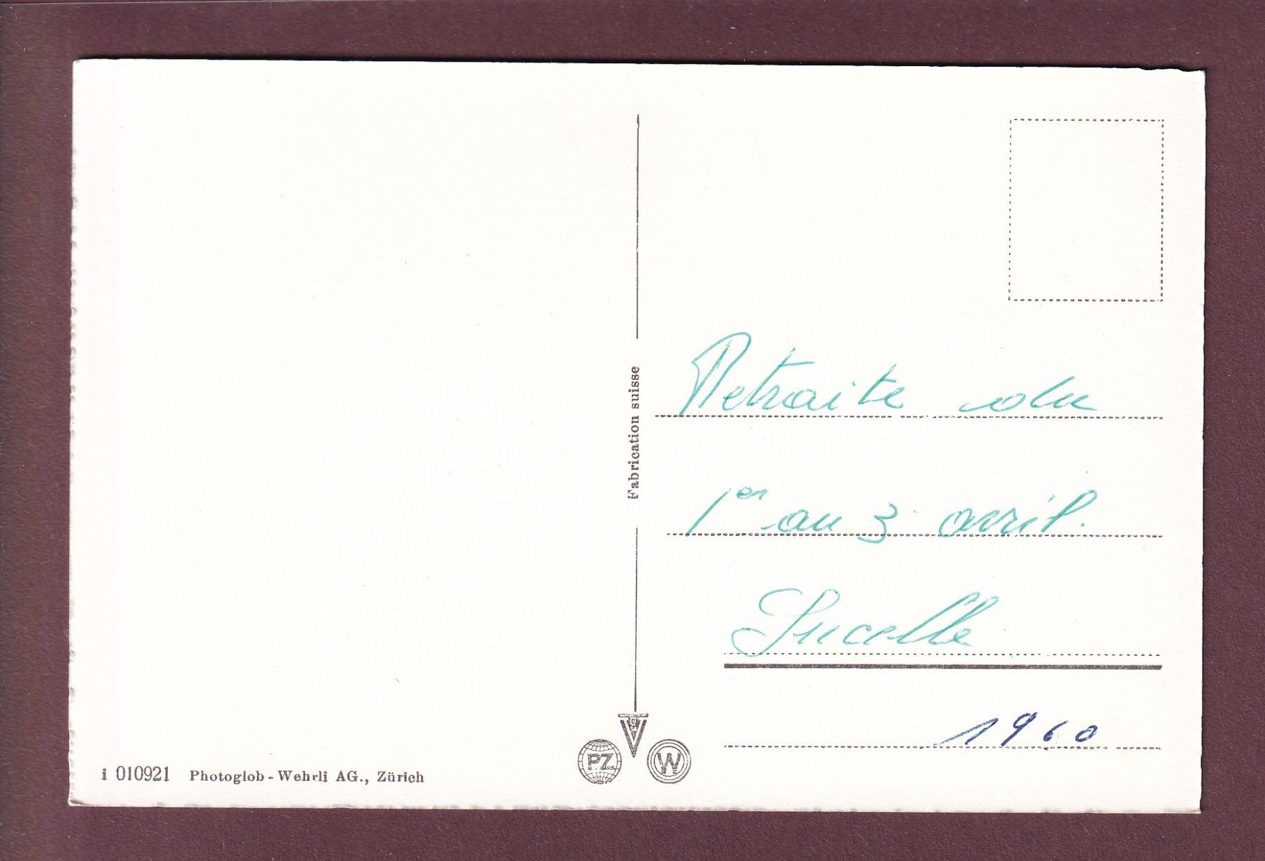 Cartes postales: LUCELLE - 1960 – D'occasion à Pully par nicecards 1