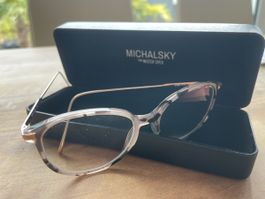 Michalsky Brille, -2.75, -3.25, rosa, goldfarben, neu!!