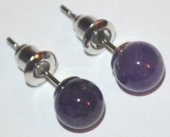 Ohrringe L-8503 – Amethyst Kugel 6mm 1 Paar