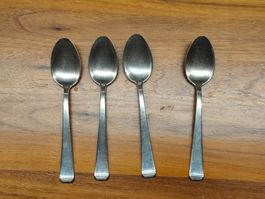 4x OKA Silber-Löffel (hochwertige 100er Versilberung) Soling