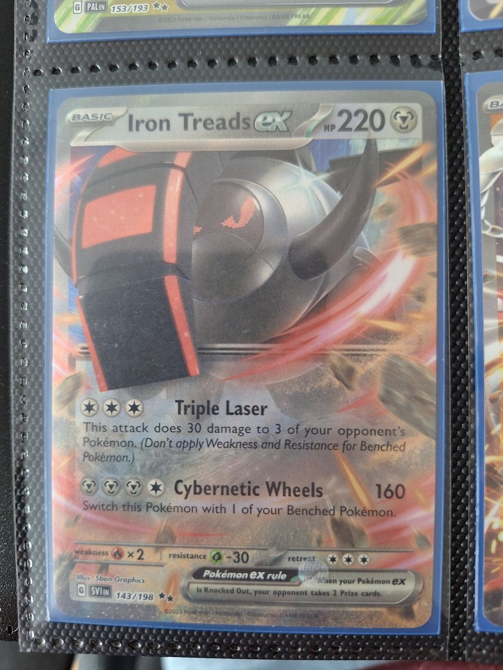 Pokémon Sammelbilder & Trading cards: Iron Treads ex – Gebraucht aus Altstätten SG von GGsGameshop