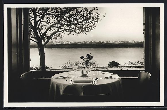 Cartoline postali: Neuchatel, Restaurant Tea-Room Beau-Riva – Usato da Berlin venduto da bartko-reher