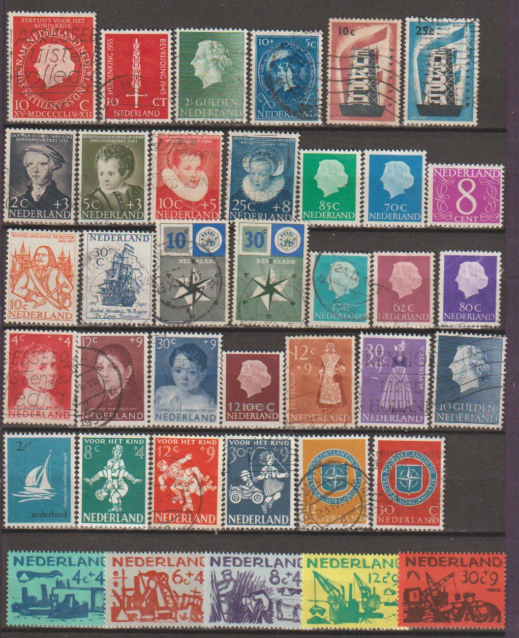Tutti i francobolli: Pays-Bas Collection divers 1955-1972 – Usato da Crans-Montana venduto da kira56