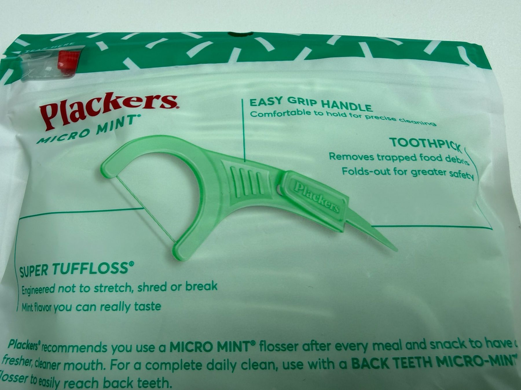 Cura dei denti: Plackers Micro Mint Flossers, Dental-Flossers, 150 Pack – Nuovo e nell'imballaggio originale da Unterengstringen venduto da Tnovus 2