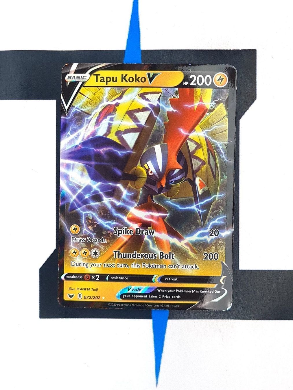 Pokémon Carte collezionabili: Tapu Koko V SSH072 EN Good – Usato da Basel venduto da Zadoys