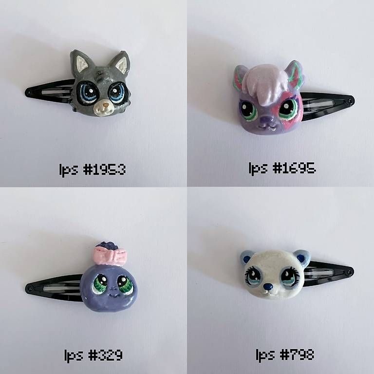 Accessori per capelli: Mollette fatte a mano dei Littlest Pet Shop – Nuovo (secondo la descrizione) da Camignolo venduto da any_yy25 1