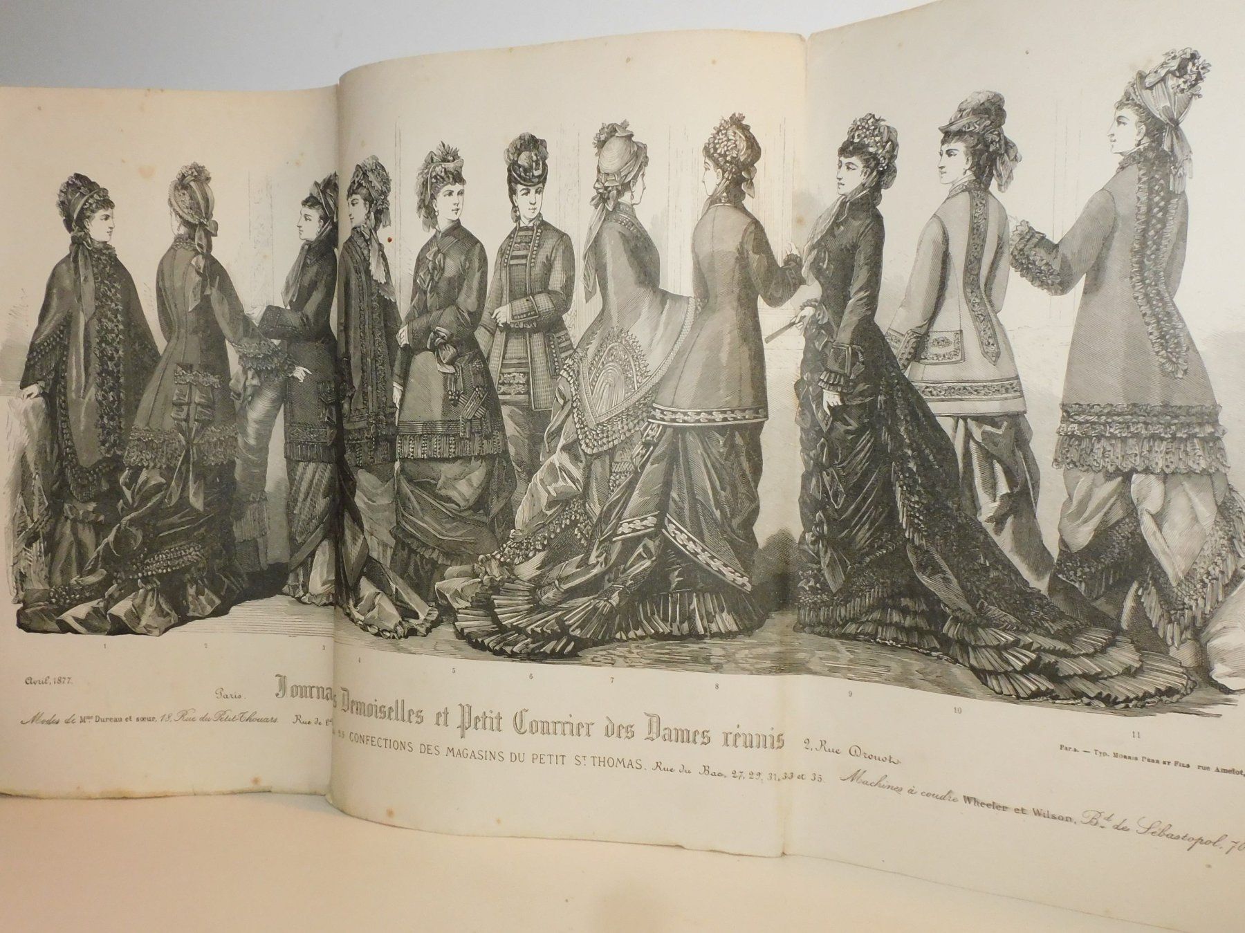 Incisioni: Stich 1877 antiker gr Stich Mode Journal Mode Stich – Usato da Sursee venduto da 76 2