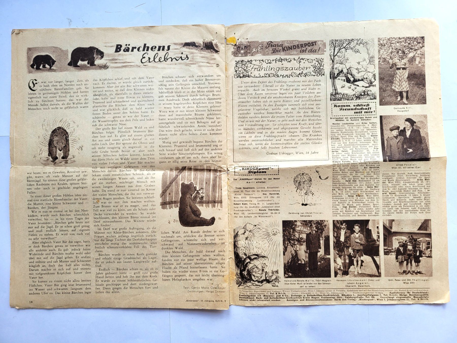 Zeitschriften & Magazine: Die Kinderpost Heft 9 / 1955 – Gebraucht aus Schöftland von huair 6