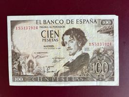 ESPAGNE - Cien Pesetas 19 Noviembre 1965- Gustavo A. BECQUER