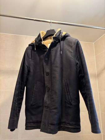 Sandro// Manteau Court Intérieur Effet Mouton - Taille M