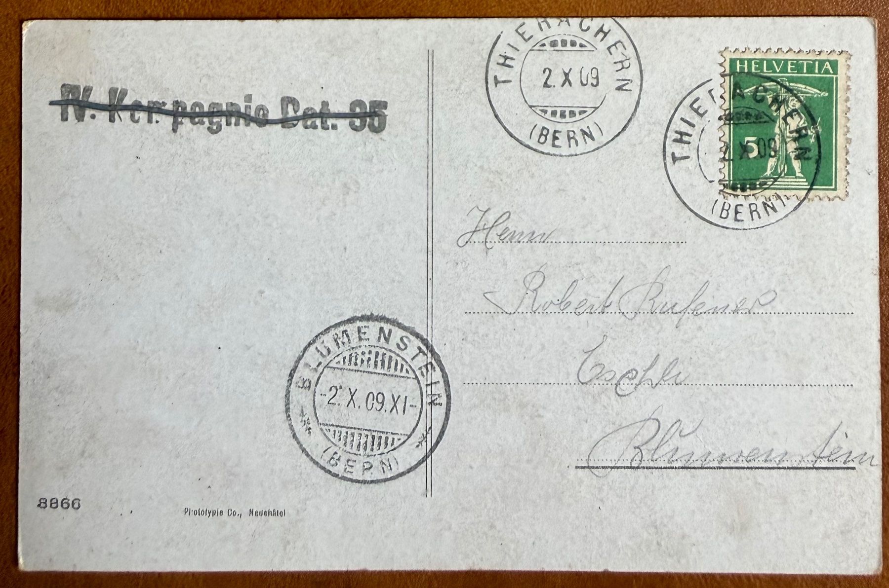 Cartoline postali: Thunersee - Niesen - Pêcheurs 1909 – Usato da Lutry venduto da Ediego 1