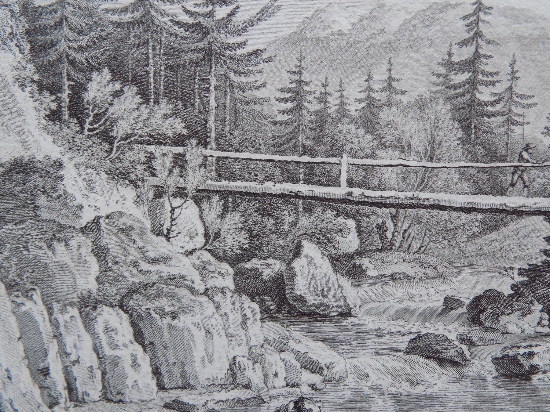Gravures: Pont de Bellegarde Jaun – D'occasion à Risch par Rischli15 7