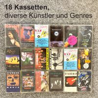 18 Musikkassetten Tapes Sammlung – seltene Audiokassetten
