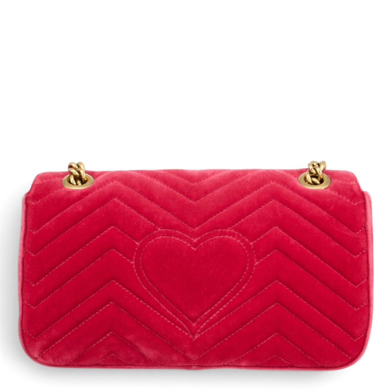 Gucci Borse da donna: Gucci GG Marmont Samt raspberry – Usato da Binningen venduto da Designerlabels 3