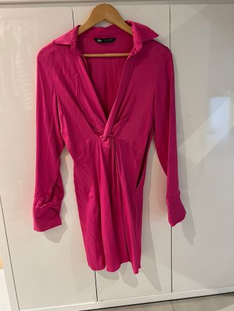 Elegantes pinkes Kleid von ZARA Gr. XS - 230927