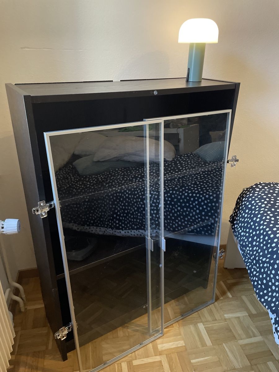 Étagères: Schwarzes Regal mit Glastüren – Neuf (Voir description) à Zürich par aym_ls25 1