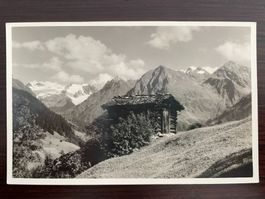 KLOSTERS Landschaft bei Klosters, Blick auf Silvrettagruppe