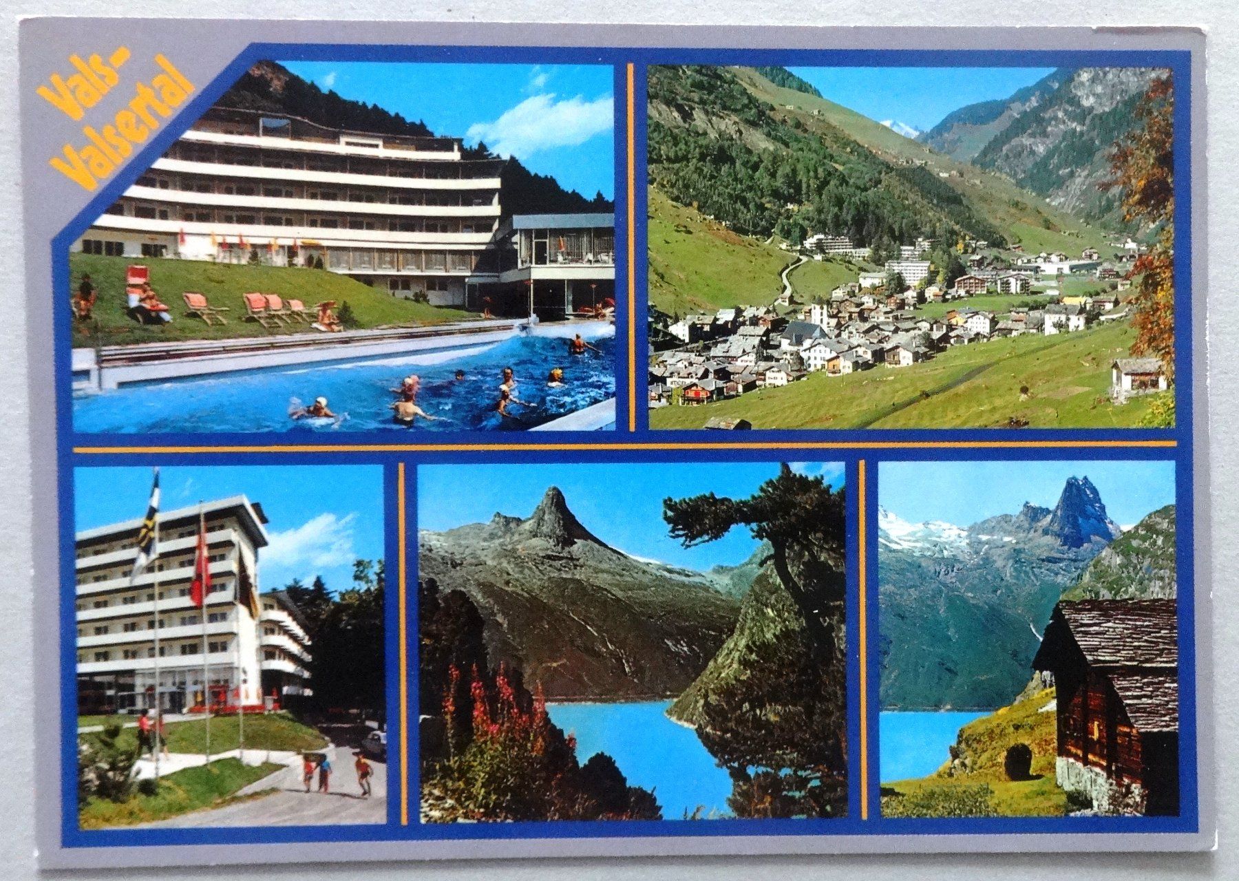 Ansichtskarten: Vals-Valsertal 1250 m ü.M. – Gebraucht aus Fétigny von Billy2miny