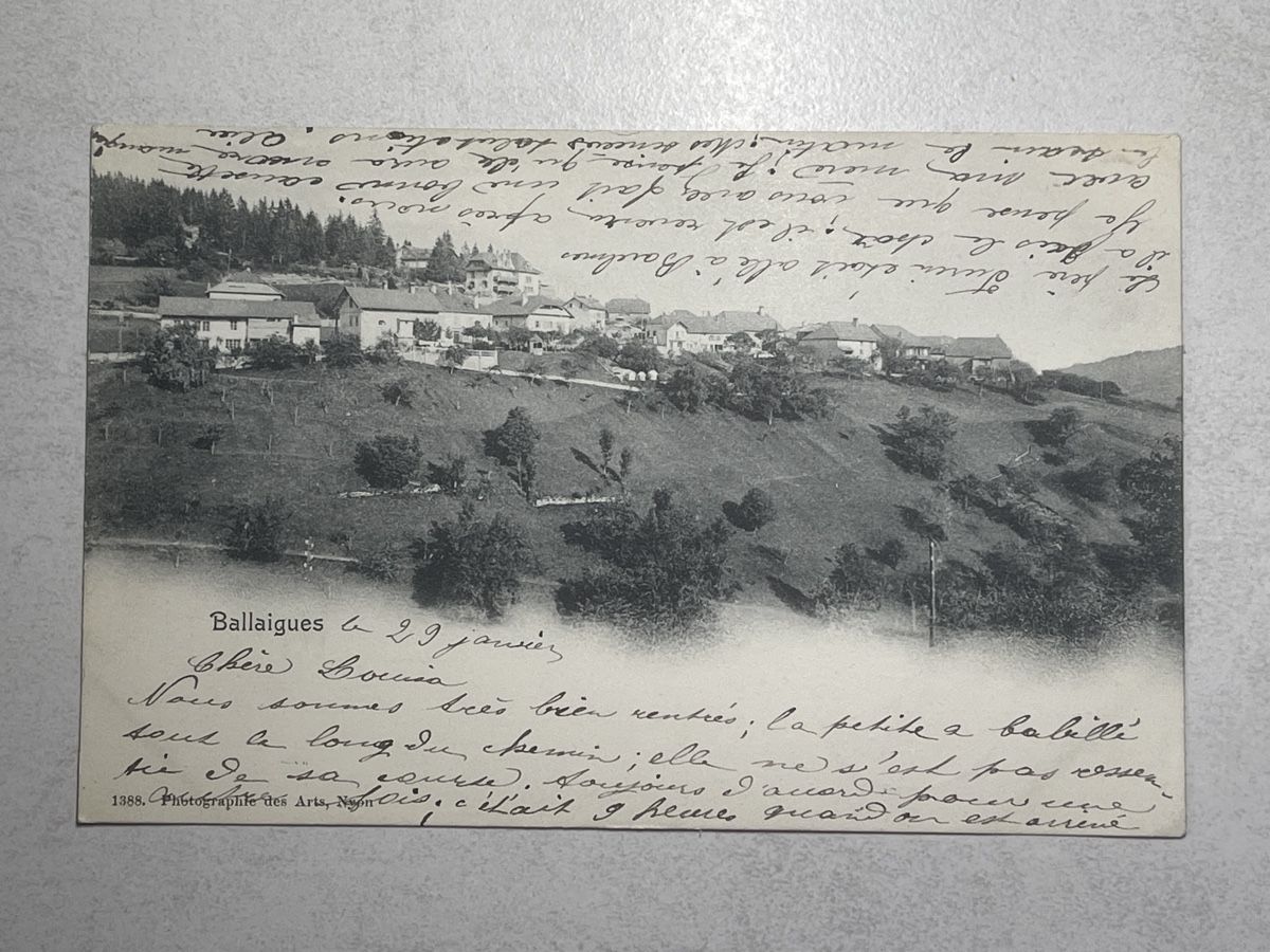 Cartoline postali: Ballaiques, 1903 – Usato da Strengelbach venduto da Aschatan5